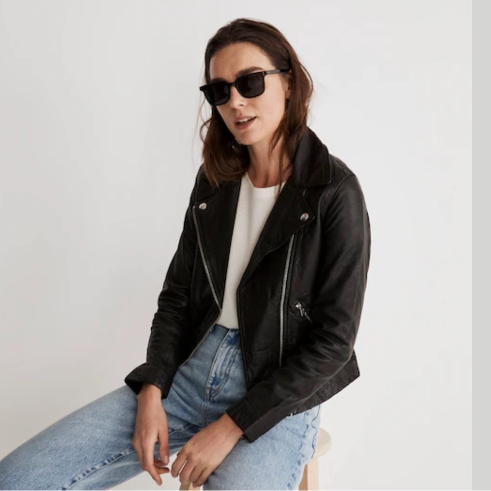 Madewell Black Leather Jacket